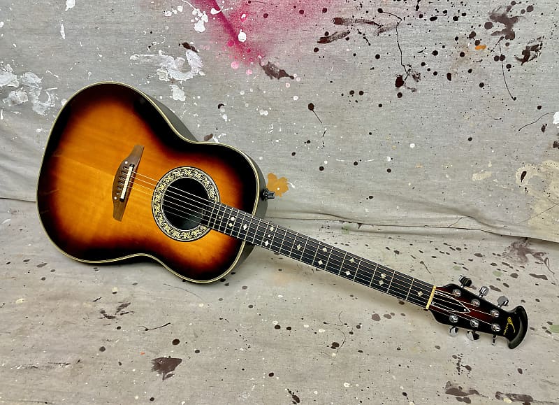 Vintage 1980's Ovation 1612-1 Acoustic Electric Guitar