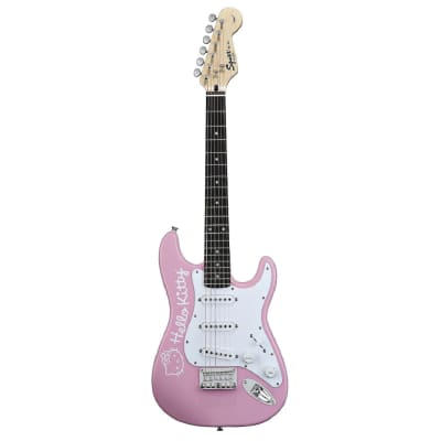 【美品】【限定】Hello Kitty mini Stratocaster Squier Hello Kitty Mini Stratocaster | Reverb