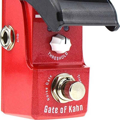 Joyo JF 324 Gate of Kahn Noise Gate Ironman Mini Pedal w/ Cloth and 4 Cables image 4