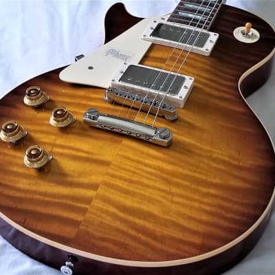 Left Handed 2018 Gibson Historic 1959/R9 Les Paul, New with COA/OHSC, Magnificent Top! image 8