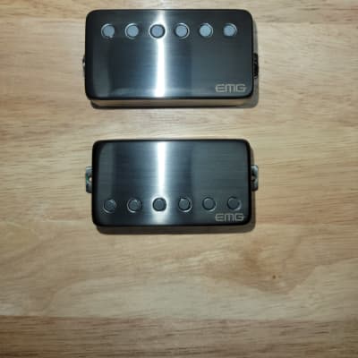 EMG 57/66 TW Dual Mode Pickup Set Brushed Black Chrome | Reverb