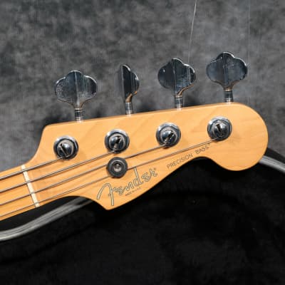 1996 Fender American Deluxe Precision Bass - See-Through Blonde - OHSC image 3