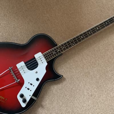Egmond Rossetti bass 7 1960's Red for sale