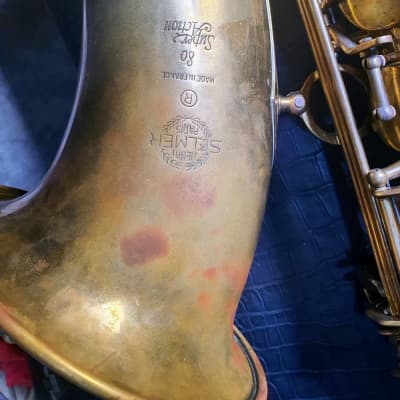 Selmer 80 Super Action Professional Model Tenor Saxophone - Dark-Lacquered Brass with Engraving image 3