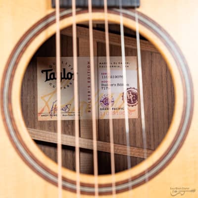 Taylor 717E-BE Grand Pacific Builder's Edition Acoustic-Electric Guitar (#1105219076) image 9