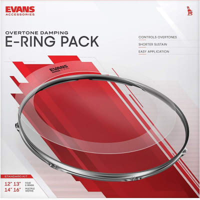 Evans E-Ring Standard Pack - 12" 13 " 14 " 16 " image 4
