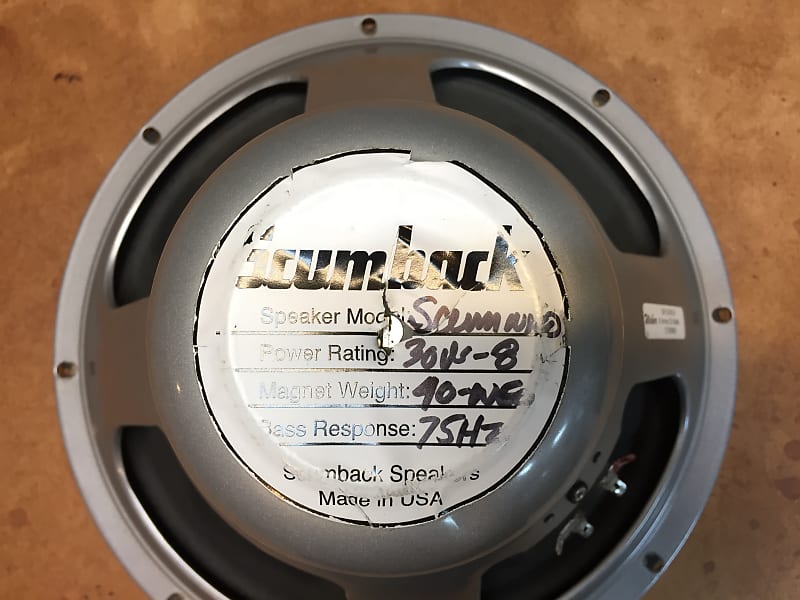 Scumback Scumnico SC75 12" speaker Reverb