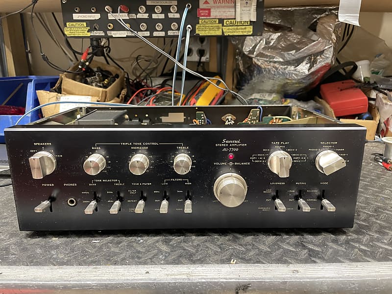 Sansui AU-7700 integrated amplifier w/phono stage SERVICED! | Reverb