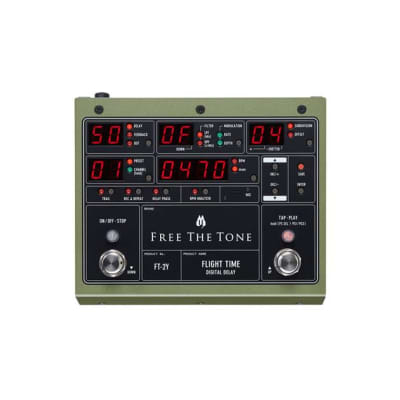 Free The Tone FT-2Y Flight Time 2 Digital Delay Electric Guitar Effects Pedal image 1