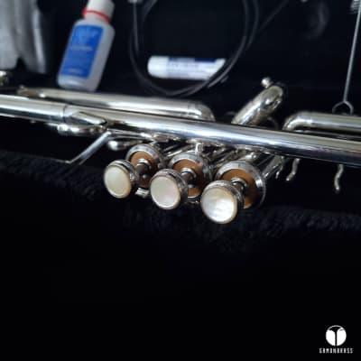 Lightweight Yamaha YTR 738 Large Bore (.463 ) 5`` bell trumpet gamonbrass image 3