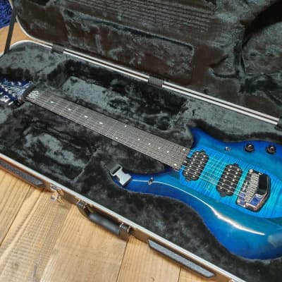 2019 Music Man Majesty 7 Blue Honu John Petrucci Signature Electric Guitar image 1