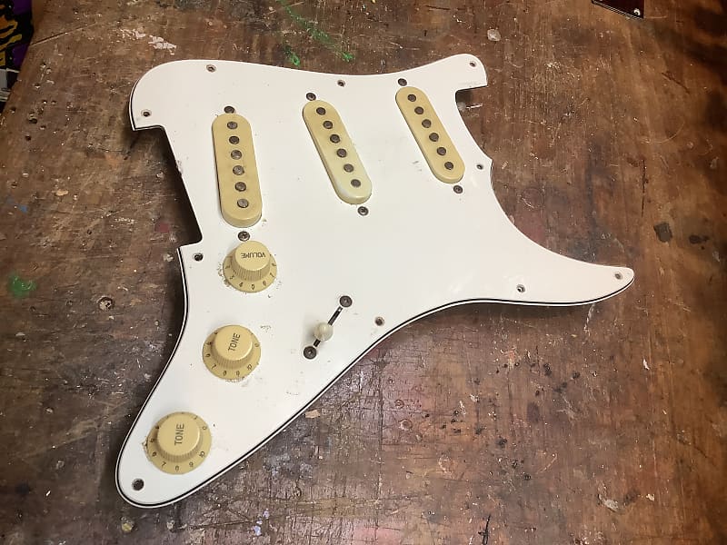 Vintage Japanese loaded stratocaster pickguard 70’s Japan Reverb