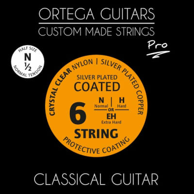 ORTEGA NYP12N Custom Made 1/2 Classical Guitar Pro String Set Normal Tension for sale