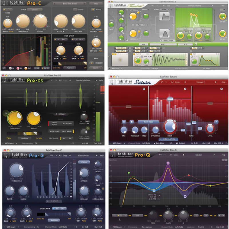 FabFilter - Quality Audio Plug-Ins for Mixing, Mastering and Recording -  VST VST3 AU AAX AudioSuite