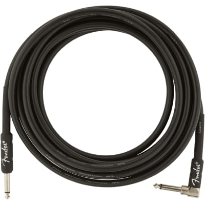 Fender Professional Series Straight / Angle TS Instrument Cable - 15'