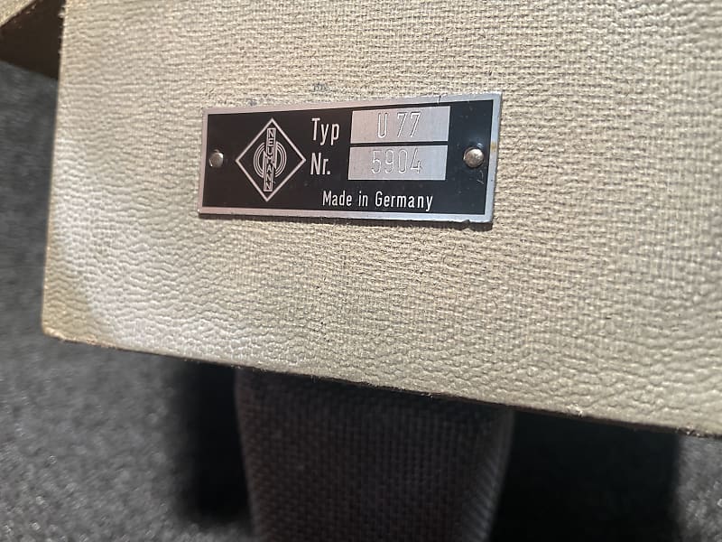 NEUMANN U77 microphone Spare parts vintage original Reverb