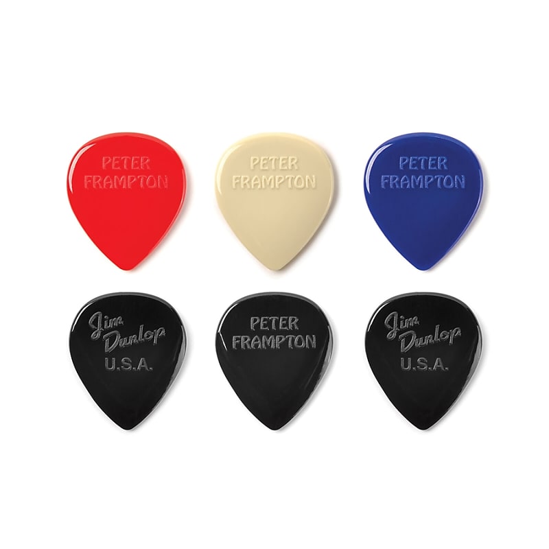 Dunlop Pf599 P Peter Frampton Vintage Jazz Teardrop Player's Pack/6 image 1