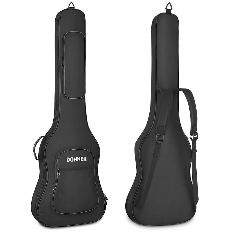 Electric Bass Guitar Gig Bag 0.4 Inch Padded Sponge 600D Thick Ripstop Waterproof Nylon Adjustable Backpack Soft Bass Guitar Case Reverb