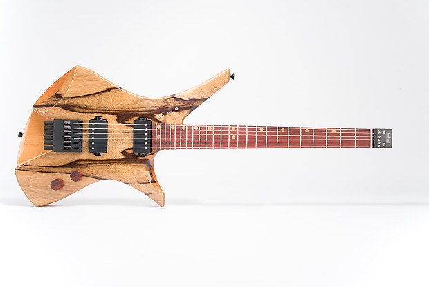 Downes Guitars Model 101H - Black Korina top headless 6-string image 1
