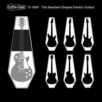 Coffin¬Æ Case, Red Velvet -the original for standard-shaped electric guitars (strat, tele, LP) image 4