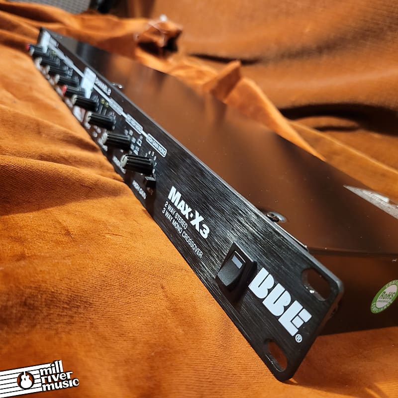 BBE Sonic Maximizer Max X3 Rack Mount 3Way Mono Crossover Reverb
