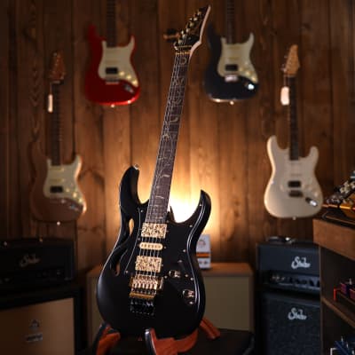 Ibanez Steve Vai Signature PIA3761 Electric Guitar - Onyx Black image 2