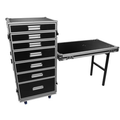 OSP PRO-WORK Utility Case with 7 Drawers and Standing Lid Table image 4