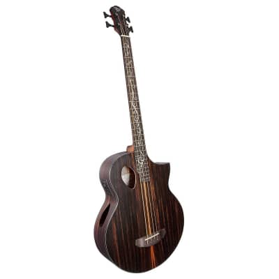 Michael Kelly Dragonfly 4 Port Java Ebony Acoustic-Electric Bass Guitar image 6