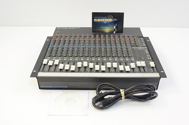MACKIE CR-1604 初期型 アナログミキサー ラックイヤー付 なつかし楽器道場'91年 アナログミキサー「MACKIE CR1604」- e