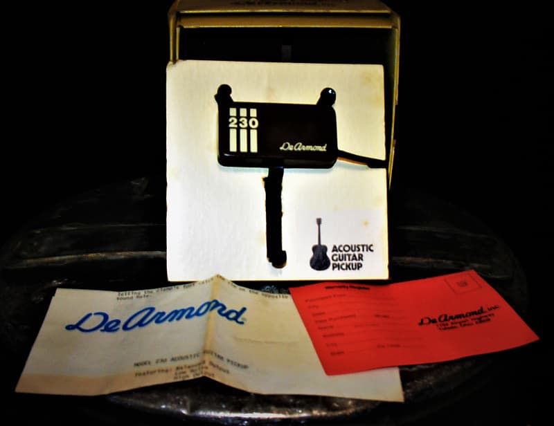 DeArmond Model 230 Vintage Acoustic Electric Hole Pickup New Old Stock. In  original box. Amazing.