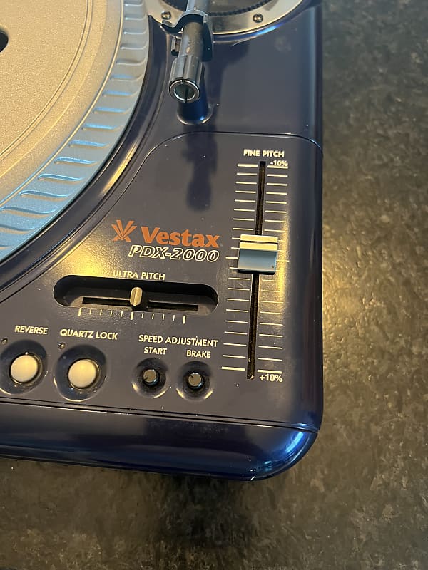 Vestax PDX-2000 Turntable - Blue | Reverb Vestax PDX-2000 Turntable - Blue | Reverb