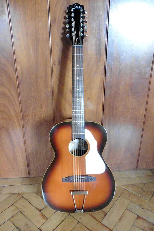 ∞ Rare Eko Ranchero 12 1960's Vintage Amber Sunburst +