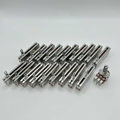 Complete set (20 pcs) - Brand new sliders - Roland Juno 6