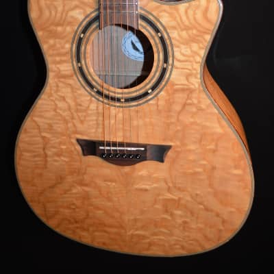 Dean  Exotica QA Quilt Ash Gloss Natural Acoustic Electric Guitar - Brand New B-Stock for sale