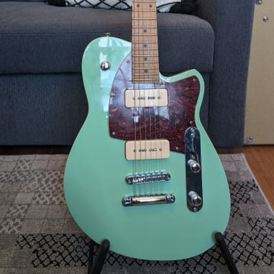 Reverend Charger 290 with Roasted Maple Neck - Oceanside Green for sale