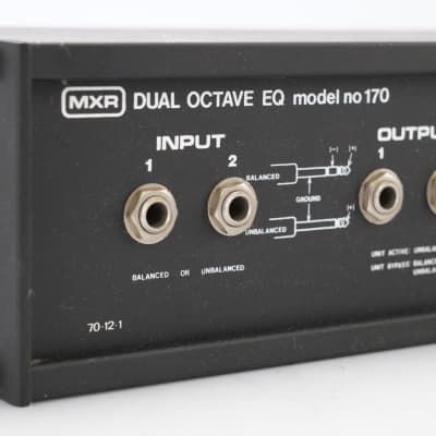 MXR Dual Octave EQ Model 170 2-Channel Graphic Equalizer