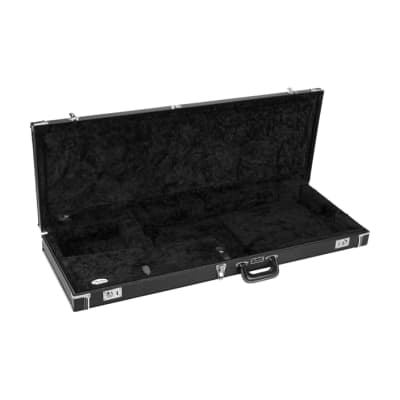 Fender Classic Series Wood Case, Jazzmaster/Jaguar, Black image 2