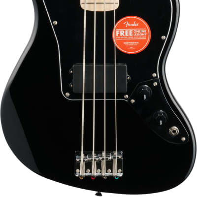Squier Affinity Jaguar Bass H Electric Bass,  Maple Fingerboard, Black image 2