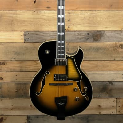Ibanez George Benson LGB300 Hollowbody Guitar Vintage Yellow Sunburst w/  Case image 4