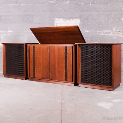 Vintage Altec Lansing Valencia 846 A // Speakers With Rare Center Console / Full Restoration image 2