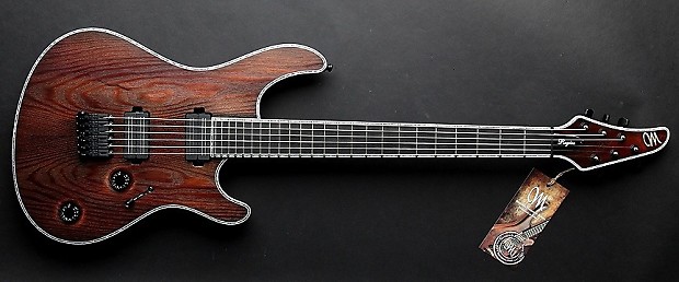 Mayones Regius 6 Ash Top Antique Brown Oil w/ BKP Black