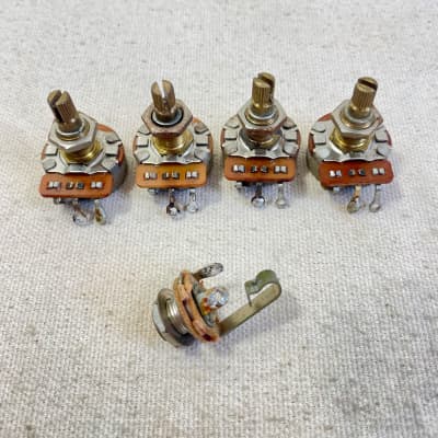 Vintage Gibson CTS 500K Potentiometers Pots Switchcraft Jack