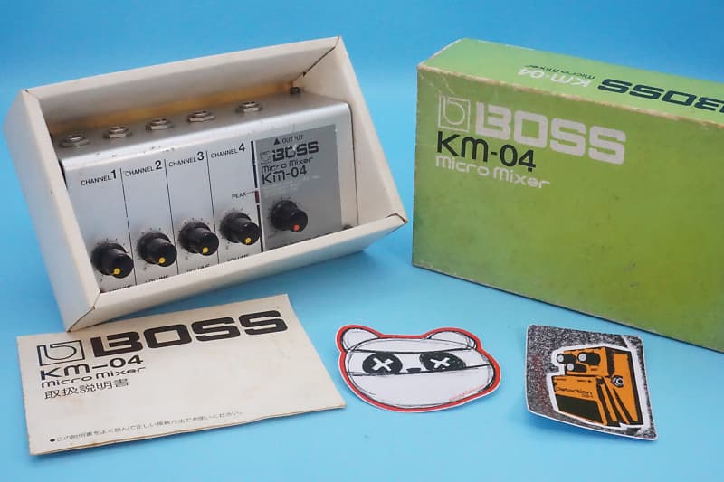 Boss KM-04 Micro Mixer w/Original Box | Vintage 1982 (Made in Japan) Line  mixer | Fast Shipping!