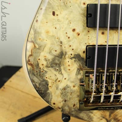 2016 Fodera Emperor Deluxe 5-String Buckeye Burl RARE Bass Tremolo image 8