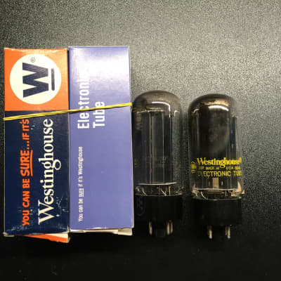 Westinghouse Lot of Two 5U4GB Rectifier Tubes  Tested New Old Stock USA Made Vintage image 1
