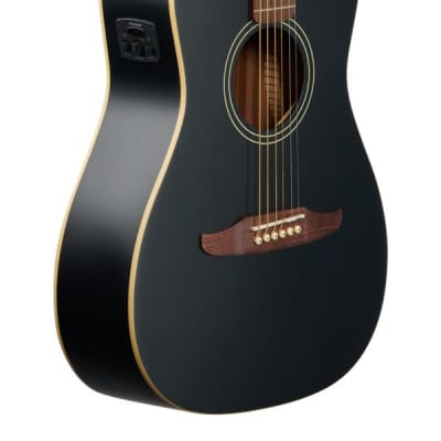 Fender Joe Strummer Campfire Malibu Acoustic Electric Matte Black with Bag image 9
