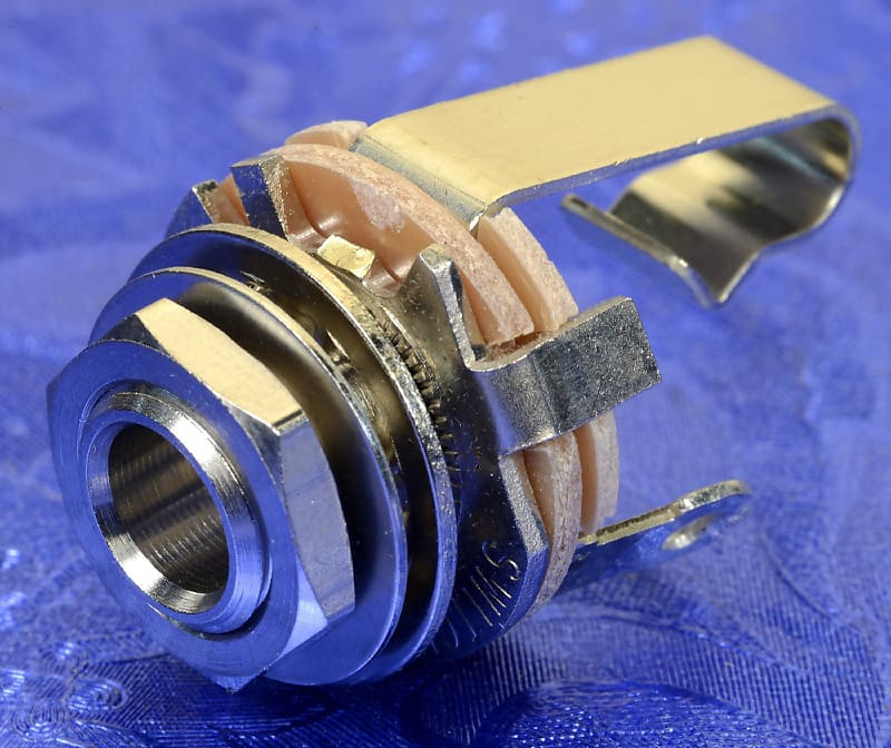 Switchcraft 1/4" Premium Mil. Spec. Guitar Input Jack/Amp Reverb