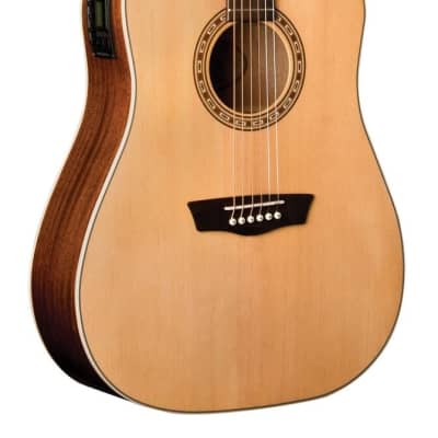 Washburn Acoustic Electric Guitar Harvest Dreadnought Cutaway image 1