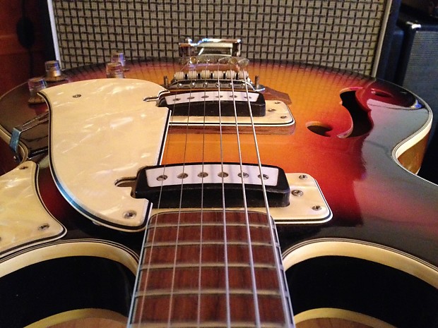 Aria Hollowbody Mid-Late 60's Burst- Pearlescence! image 1