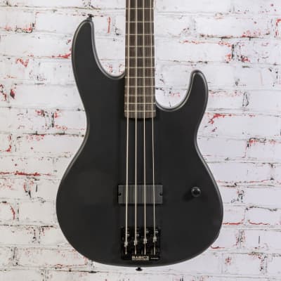 USED LTD by ESP - AP-4 - Black Metal Bass Guitar - Black Satin for sale